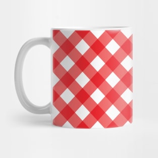 Christmas plaid red pattern Mug